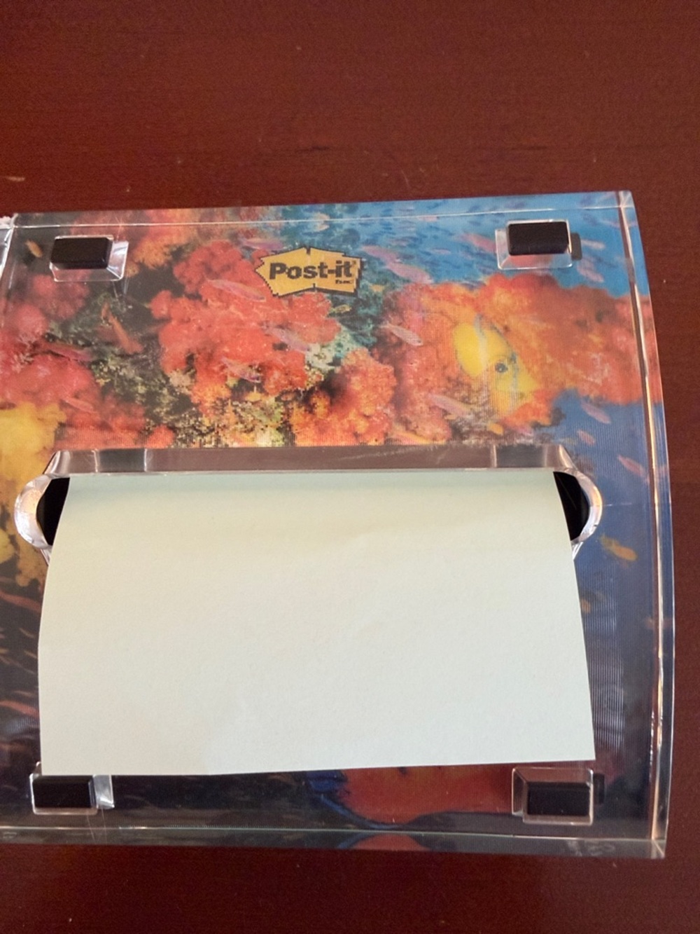 Post-it Clear Decorative Tape Dispenser with Blue Notes